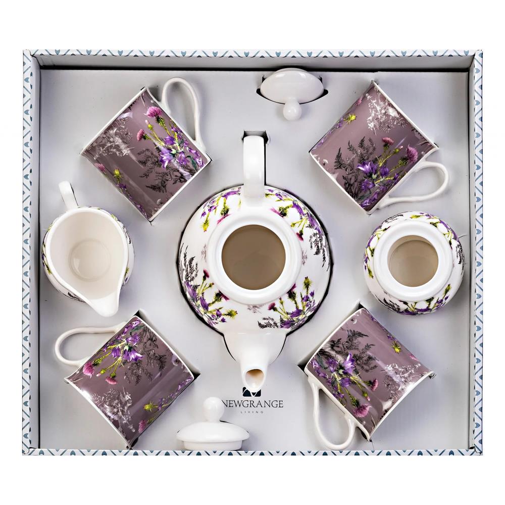 Newgrange Living White Chine Tea Set 7 Piece 30234 Heavins.ie