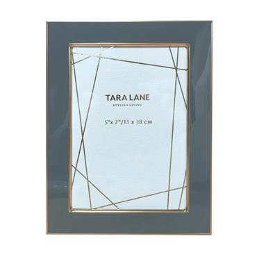 Tara Lane Ella Photo Frame 5 x 7 - Grey / Gold | TL6369