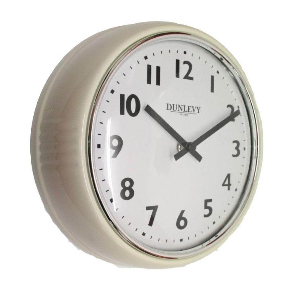 DUNLEVY 10" WALL CLOCK CREAM Heavins.ie