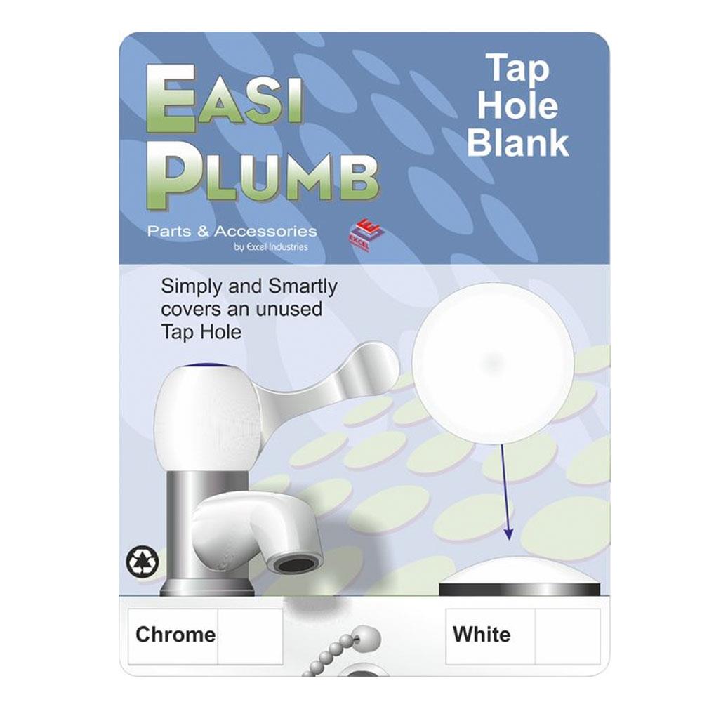 Easi Plumb Sink Tap Hole Blank White EPWTHS Heavins.ie
