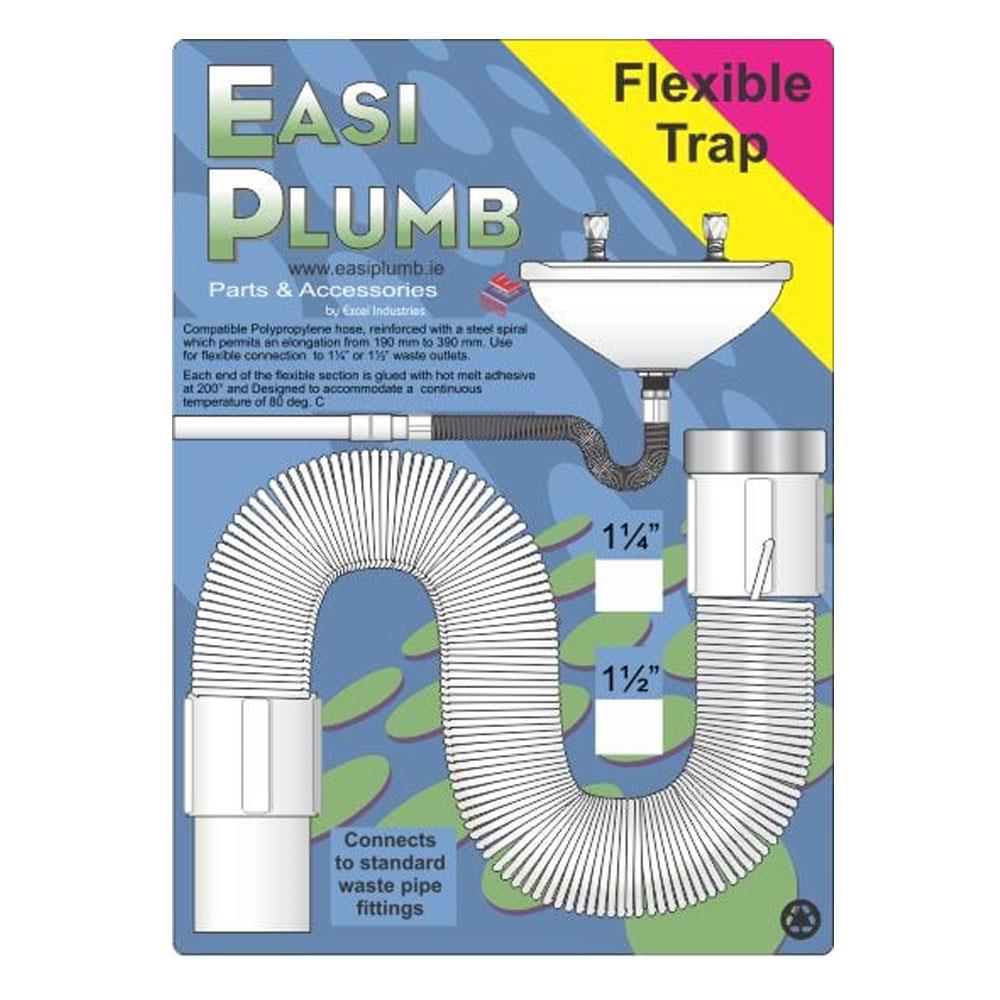 Easi Plumb 1 1/2" Flexible Waste Trap EP112FT Heavins.ie