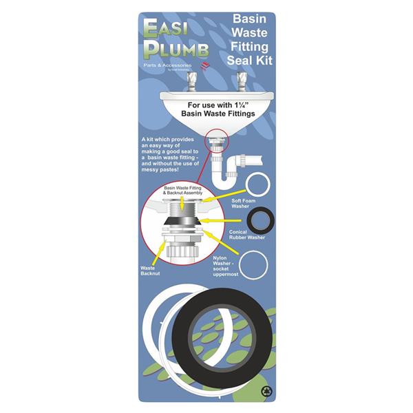 Easi Plumb 1 1/4" Basin Waste Seal Kit Ep114wsk Heavins.ie