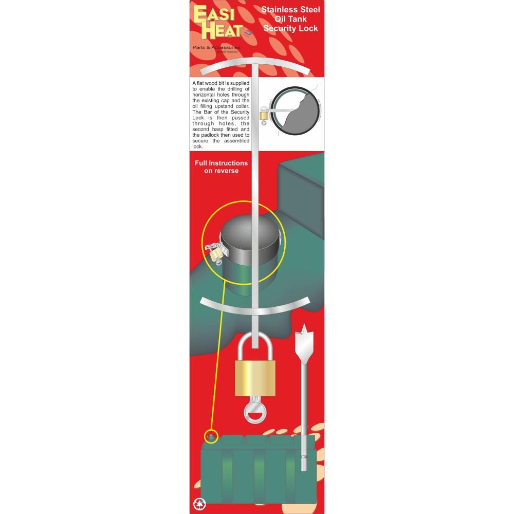 Easi Plumb Oil Tank Security Lock Stainless Steel EHOTL Heavins.ie