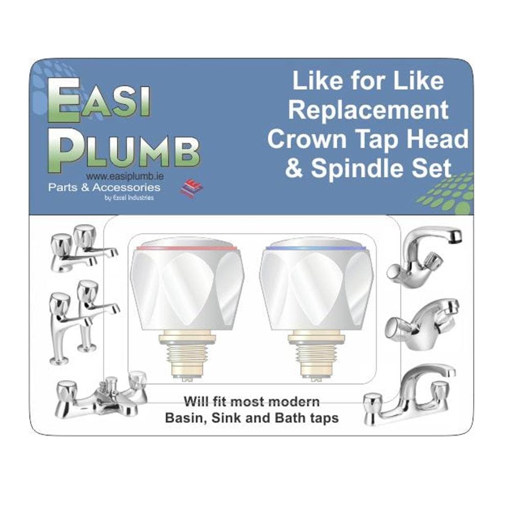 CROWN TAP HEAD AND SPINDLE SET Heavins.ie