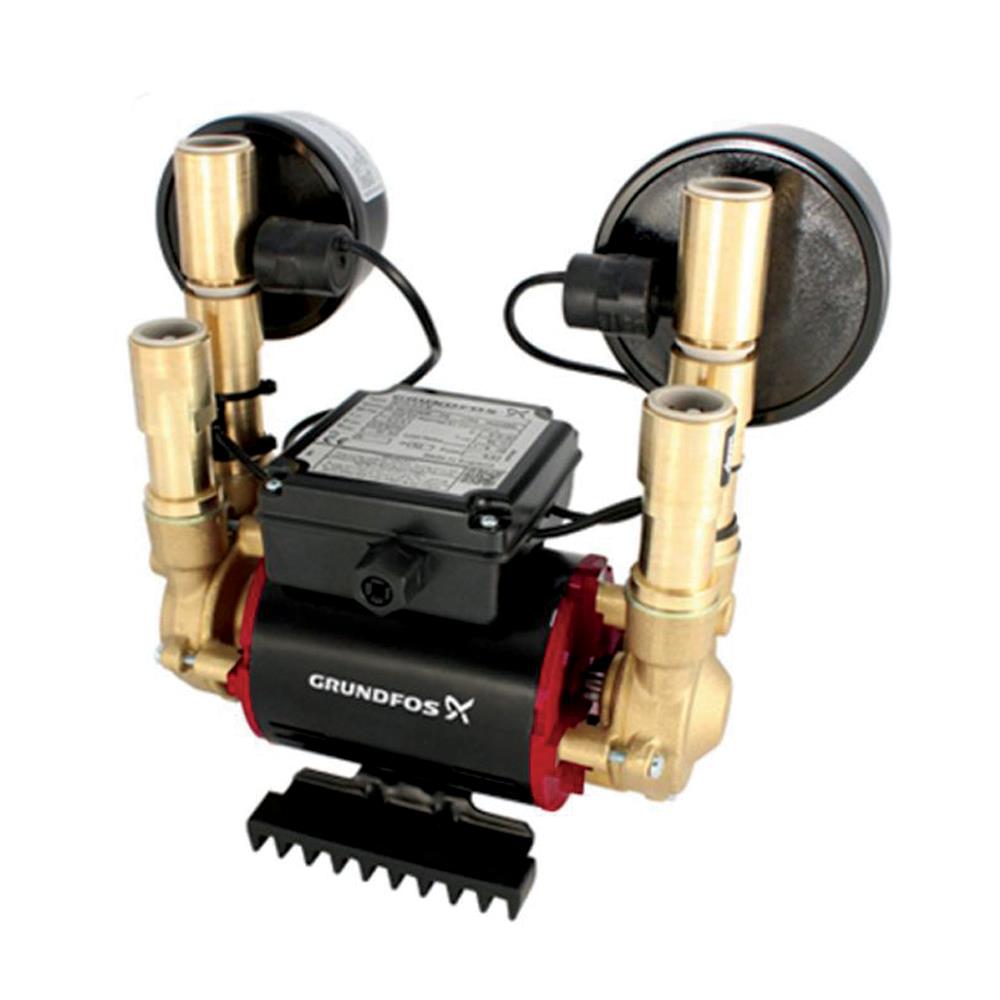 Grundfos 2 bar Negative Twin Shower Pump STN 2.0 Topline Heavins