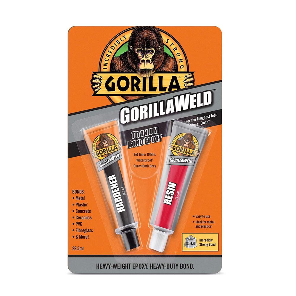 Gorilla Weld Steel Bond 2Part Epoxy 2 x 14ml Topline Heavins Euronics