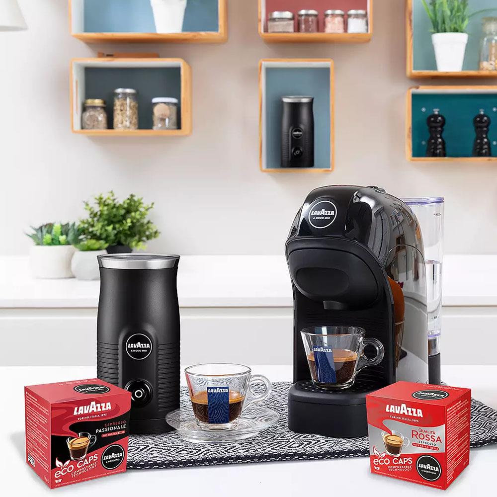 Lavazza Tiny Pod Coffee Machine 1450w Black 18000424 Topline