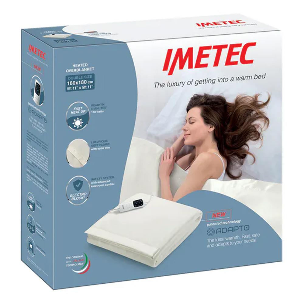 Imetec Double Solid Fleece Adapto Overblanket Electric Blanket