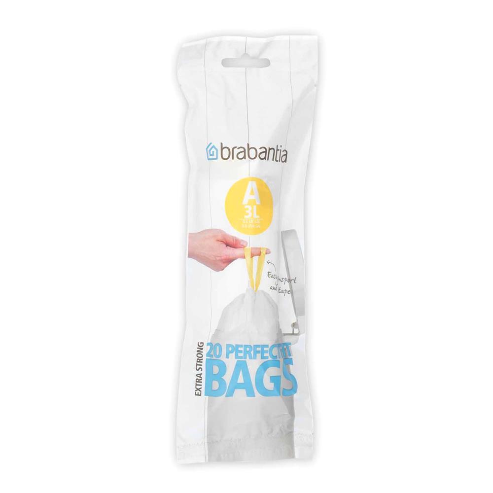 Brabantia A 3 Litre Extra Strong Bin Bags 20 Pack 311727 Heavins.ie