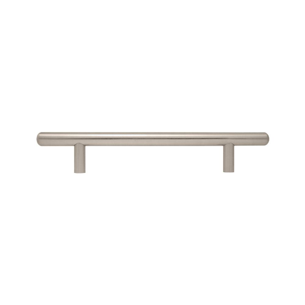 T bar brushed nickel handle 128mm / 200mm 0203017 Heavins.ie