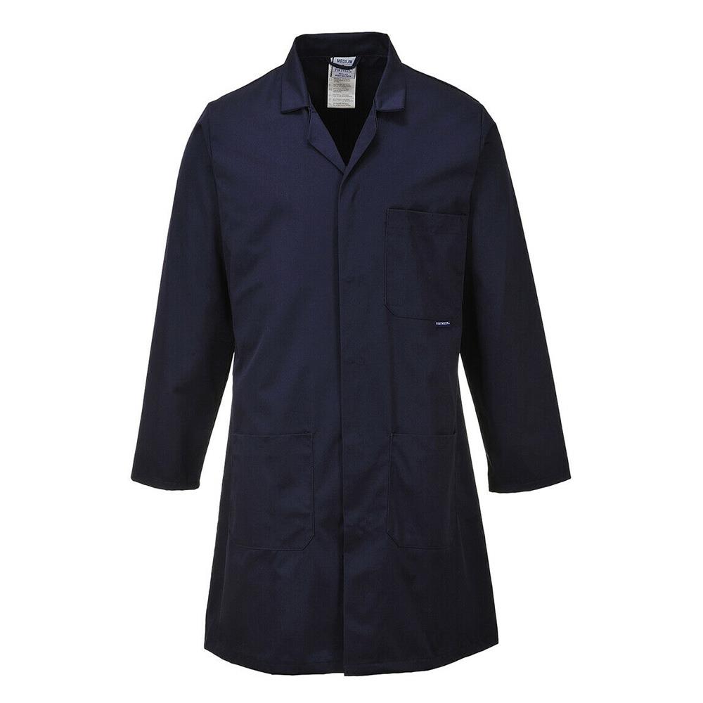 Portwest Standard Laboratory Lab Coat Navy Heavins.ie