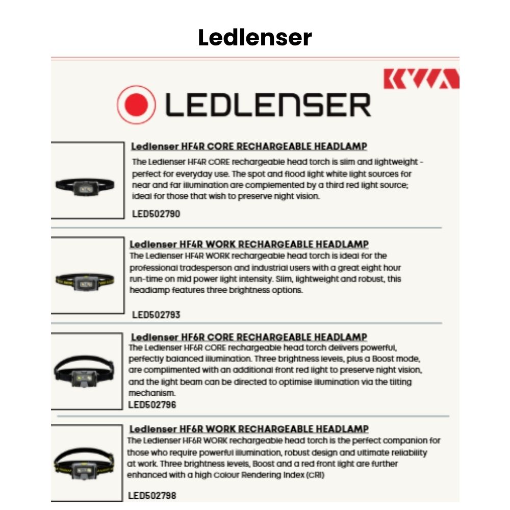 Ledlenser catalogue