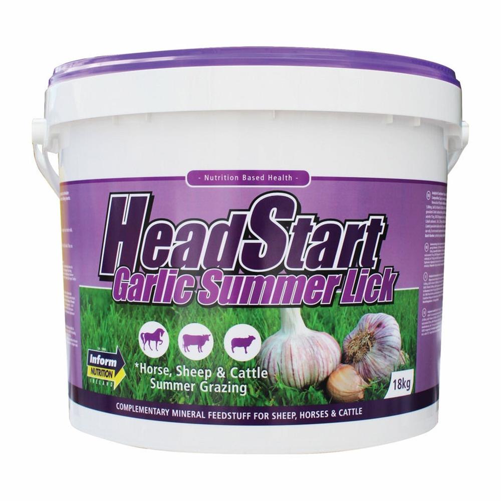 Headstart Garlic Summer Lick 18KG Country Farm Supplies