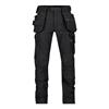 DASSY Matrix (201070) Work trousers with stretch multi-pockets and knee pockets Black