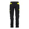 DASSY Hong Kong Work trousers for women with stretch Black/Fluo yellow