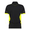 DASSY Veracruz Polo shirt Black/Fluo yellow