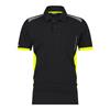 DASSY Veracruz Polo shirt Black/Fluo yellow