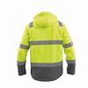 DASSYÂ® MALAGA HIGH VISIBILITY SOFTSHELL JACKET - Fluo Yellow / Cement Grey