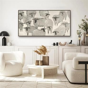 FLOCK 152X76X4CM NATURAL/TAUPE