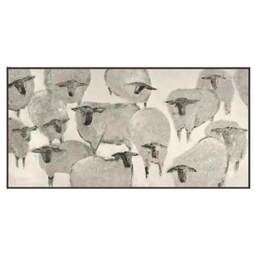 FLOCK 152X76X4CM NATURAL/TAUPE