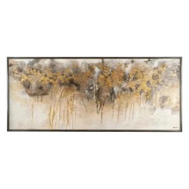 INDRA 178X76X4CM GOLD/CHARCOAL