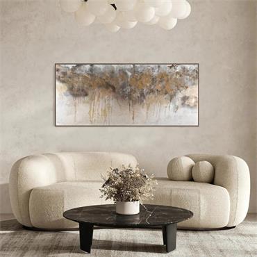 INDRA 178X76X4CM GOLD/CHARCOAL