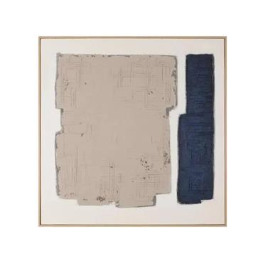 OSWIN 80 X 80 X 3.8CM NAVY/NATURAL SET 2