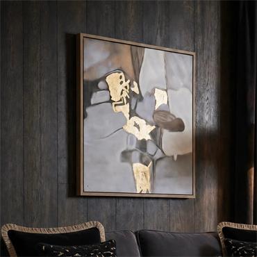 WINSLOW 89X89X4CM CHOCOLATE/GOLD