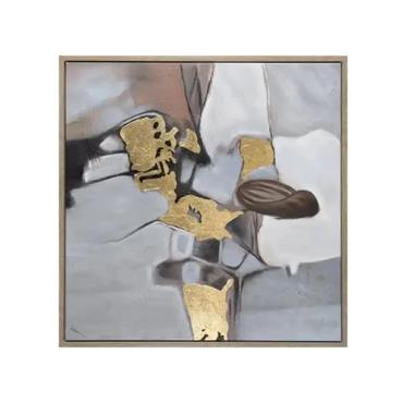 WINSLOW 89X89X4CM CHOCOLATE/GOLD