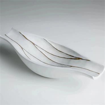 HAMPTON ORNAMENTAL BOWL WHITE