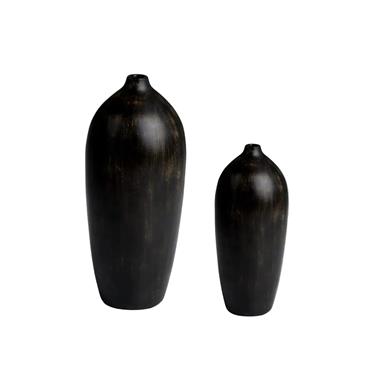 HUXLEY LARGE VASE BLACK