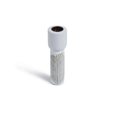 MIU CANDLE HOLDER LARGE 7X7X24CM WHITE/NATURAL