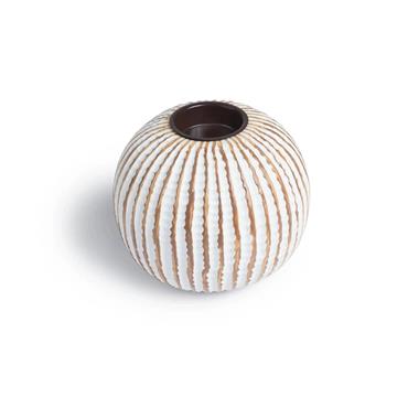 MATISSE ROUND CANDLE LARGE 12.5X12.5X10.5CM CREAM