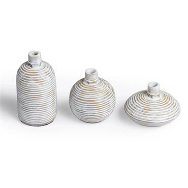 HAVEN CYLINDER VASE 8X8X15.5CM NATURAL