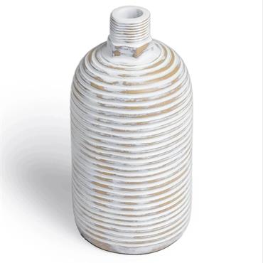 HAVEN CYLINDER VASE 8X8X15.5CM NATURAL