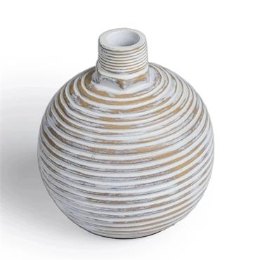 HAVEN ROUND VASE 9.2X9.2X11CM NATURAL