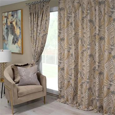 ZAHARA 90X90" NATURAL PINCH PLEAT