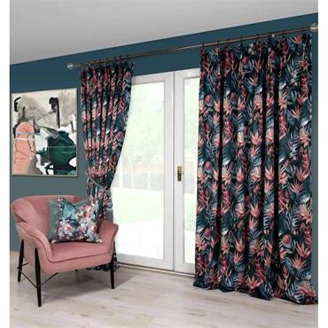 TASMIN 90X90" TEAL/PINK P/ PLEAT