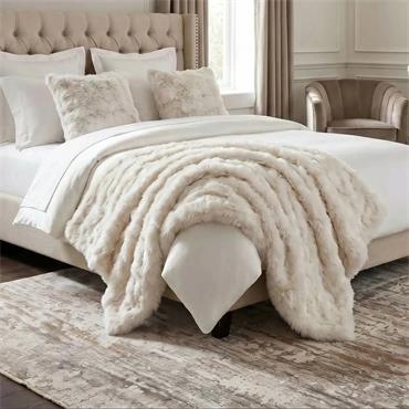 FLYNN FAUX FUR 130X170CM CREAM