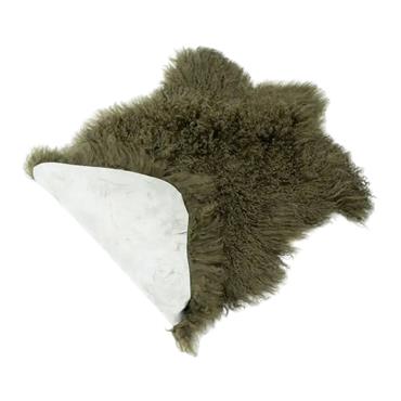 ARAN PELT 93 X 55CM GREEN