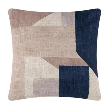 GEO BLOCK 45X45CM NATURAL/MIDNIGHT