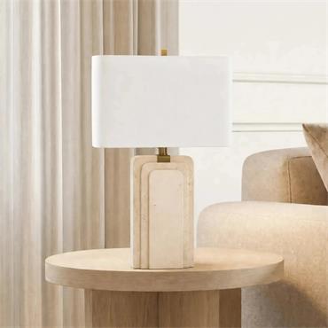 EVYN LAMP 38X19X63CM CREAM