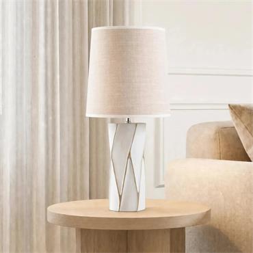 HAMPTON LAMP 32X32X76CM WHITE