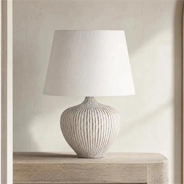 MATISSE ACORN LAMP 43X32X60CM CREAM