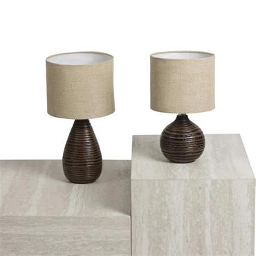VALLI TABLE LAMP 20X20X36CM BROWN