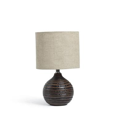 VALLI ROUND TABLE LAMP 18X18X28CM BROWN