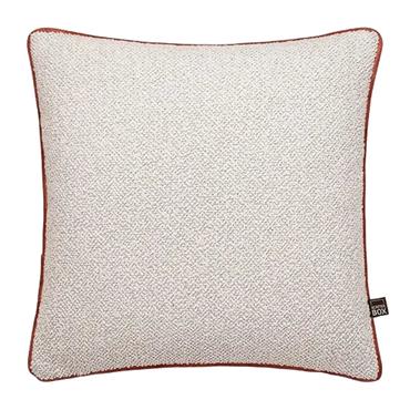 LEIGHTON 43X43CM ECRU/SALMON