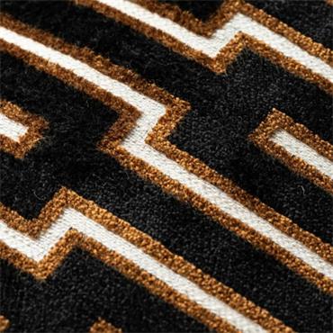 HARRISON 43X43CM BLACK/COGNAC