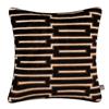 HARRISON 43X43CM BLACK/COGNAC