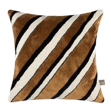 BRYCE 43X43CM COGNAC/CREAM